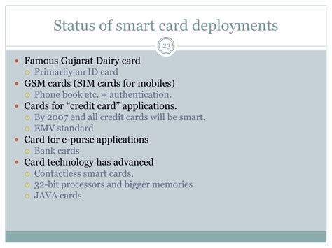 Smart card deployments 